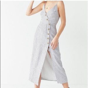 Urban Outfitters stripped midi dress